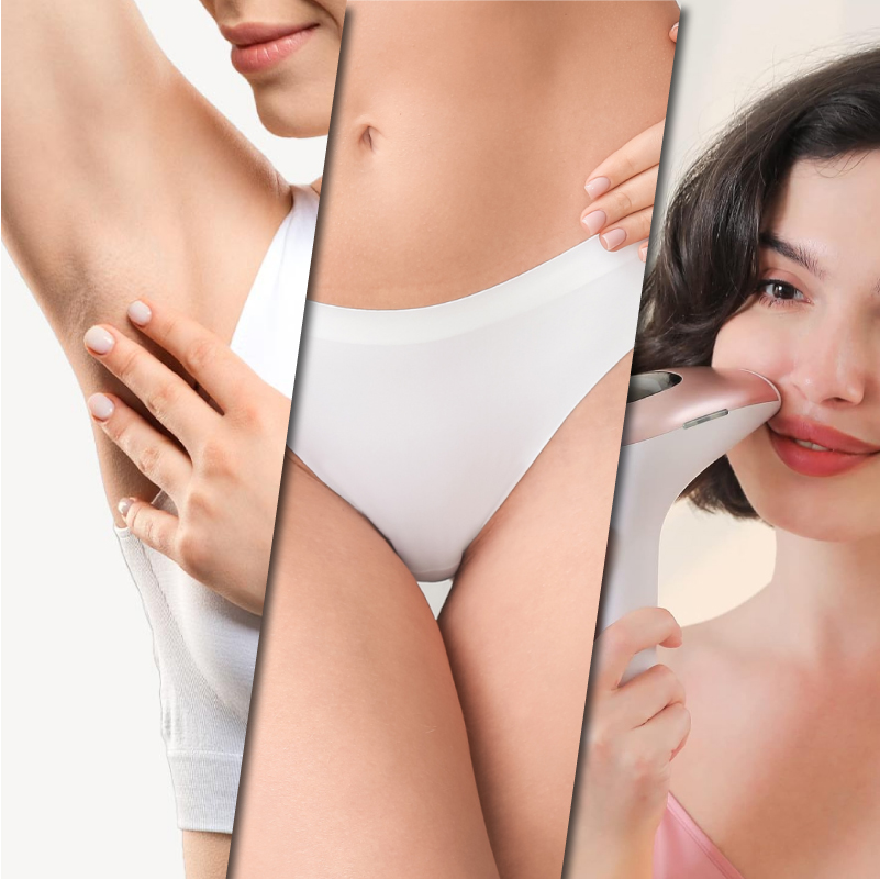1 axila + bikini + bigote ipl